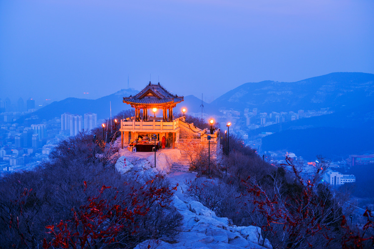 濟南千佛山夜景亮化-景觀亮化